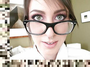 Luna C. Kitsuen is a geeky babe who wants to choke on a dick