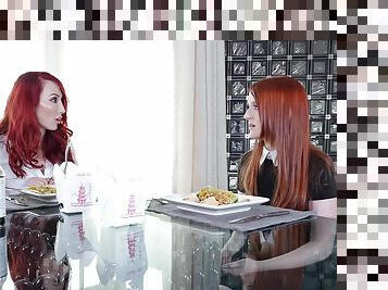 Kendra James and Krystal Orchid are redhead lesbians ready for action