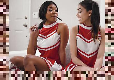 Nia Nacci and Harmony Wonder are cheerleaders that just love pussy