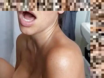 SEXY ONLYFANS pussy squirting in the bathroom