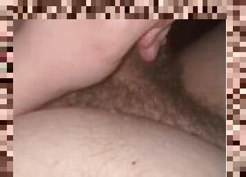 Chubby fat Teen small cock wank and cum