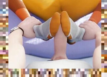 Tracer Knows Your Secret Footjob