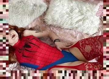 SpiderBabe Sucks and Fucks Hard Sticky Cock