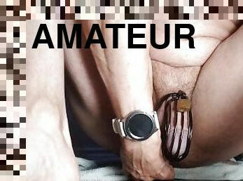 masturbation, amateur, anal, énorme-bite, jouet, bout-a-bout, solo, bite, taquinerie