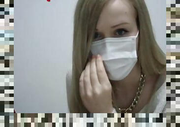 Masked Webcam Girl Play With Boyfriend