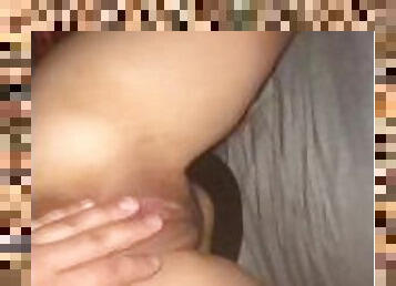 Gf begs to tease her pussy while in bed