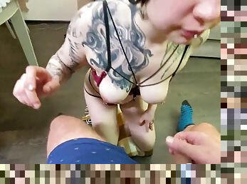 Tattooed ladies always give the best blowjob