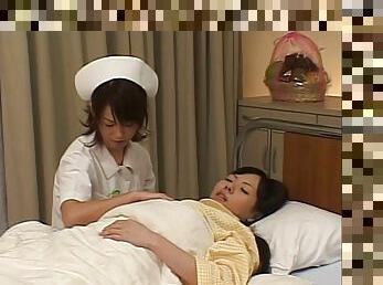 A very caring Asian nurse gets into a hot 69 with her sexy patient