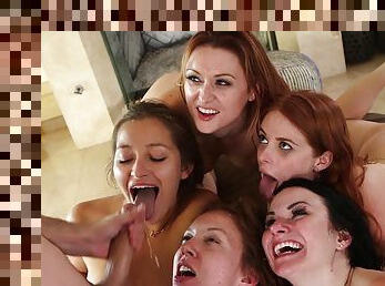 Hardcore orgy with naughty Karlie Montana and Maddy O'Reilly