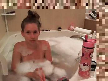 Cute girl Lelu Love webcam show in bathtub