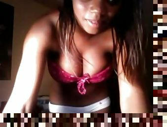 Non nude fun with black webcam beauty