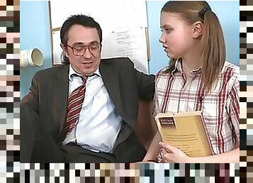 Cute Teen Babe Fucking Her Teacher So Hard and Nicely!