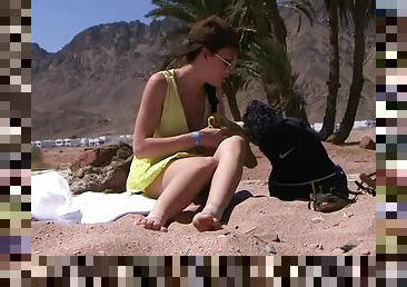 Hot Egyptian Babe Fucked in the Desert