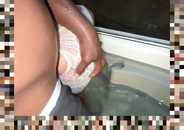 Anal in the hot tub with Fijii Pornbox fucking Jamaica bbc str8rich