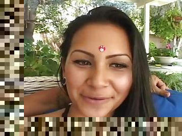 Hot Indian Pussy gets face covered by cum right here