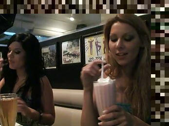 porn stars signing pics and drinking milkshakes