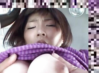 Public Blowjob On The Bus With Sexy Japanese Milf.