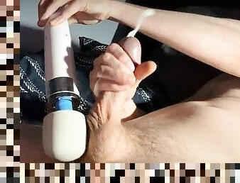 Vibing my balls while I blast a cumshot