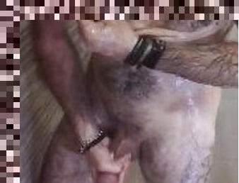 ???? HORNY GUY JERKING OFF IN THE SHOWER ???? Spanish Tattooed Guy Solo Male Moaning