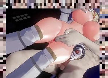 Big Tits Princess Kissing and Handjob - 3D Cartoon Hentai