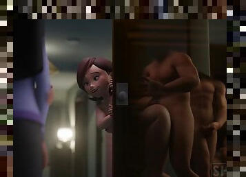 MILF Helen Parr Orgy The Incredibles