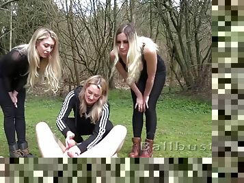 Ball Busting World: Nikki Whiplash, Mistress Parish - We want to kick your balls