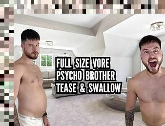 Full size vore psycho tease & swallow
