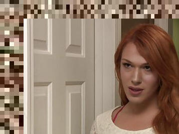 Aspen Brooks is a redhead shemale in need of a lover's dick
