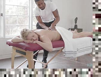 Big ass mature blacked the hard way in restless interracial massage