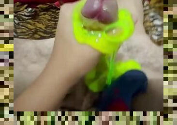 I asked my friend to masturbate me with toy store slime