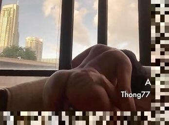 Pinay Cowgirl - AirBnB Window Sex