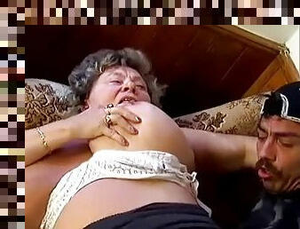 Busty granny gets drilled deep