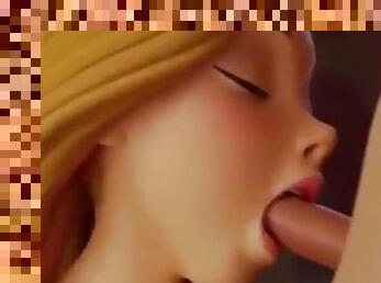 Rapunzel Deepthroat Blowjob 3D Hentai