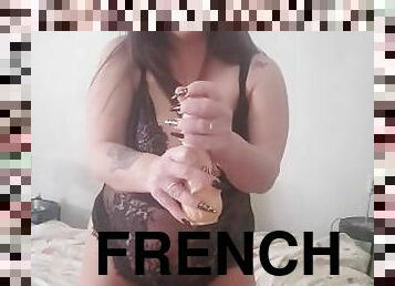 masturbation, amateur, française, secousses, solo, femme-dominatrice