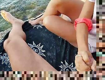 levrette, masturbation, public, enseignant, femme, amateur, ejaculation-sur-le-corps, hardcore, française, plage