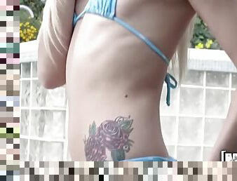 Mofos - Blue Bikini Cute Slim Teen