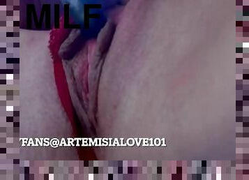 chatte-pussy, milf, jouet, maman, horny, européenne, euro, italien, solo, humide