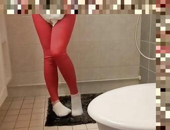 pisser, public, babes, rousse, culotte, collège, serrée, petite, fétiche, blanc