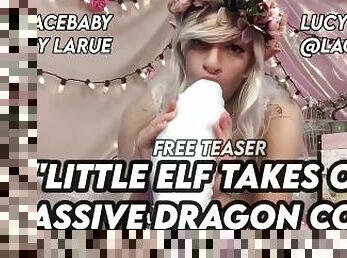 Little Elf Takes On Massive Dragon Cock FREE Trailer LaceBaby Lucy LaRue