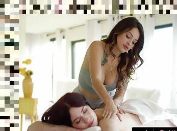 Casey Calvert, Emma Hix And Sabina Rouge - Lesbian Massage Compilation