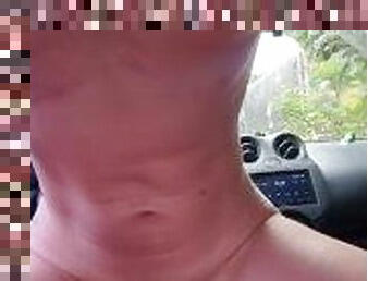 public, cam, voyeur, voiture, point-de-vue, ejaculation, pute