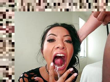 Video of cock hungry pornstars swallowing cum after having sex