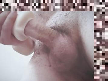 masturbācija-masturbation, vāverīte, beigšanaiekšā, sperma, drātēšanās, mīlīga, lateks, solo, zābaki, lelle