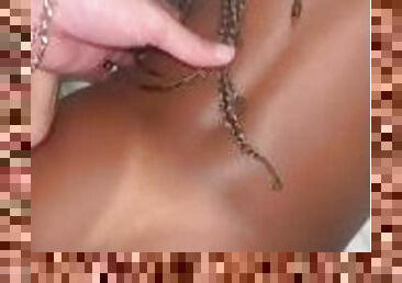 Braided teenage girl gets banged with wet passionate dick