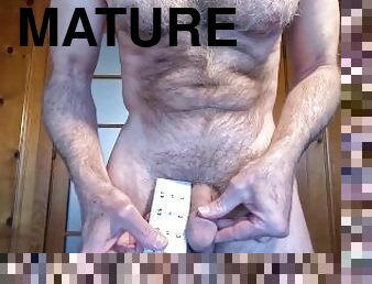 papa, masturbation, amateur, mature, gay, branlette, ejaculation-interne, secousses, ejaculation, solo