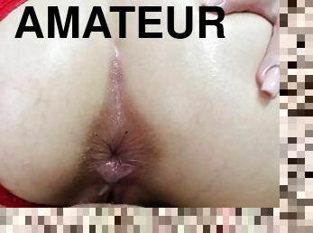 cul, baignade, amateur, anal, maison, ejaculation-interne, fou, point-de-vue, ejaculation, serrée