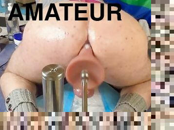 papa, orgasme, amateur, anal, jouet, gay, ejaculation-interne, européenne, euro, machines