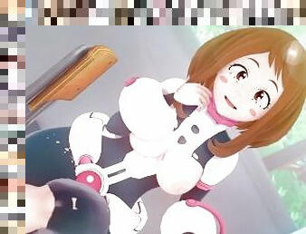 Fucking Ochako Uraraka from Hy Hero Academia Until Creampie - Anime Hentai