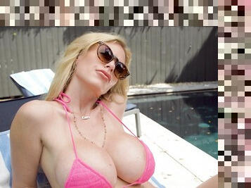 Blonde mature Casca Akashova with massive tits gets fucked hard
